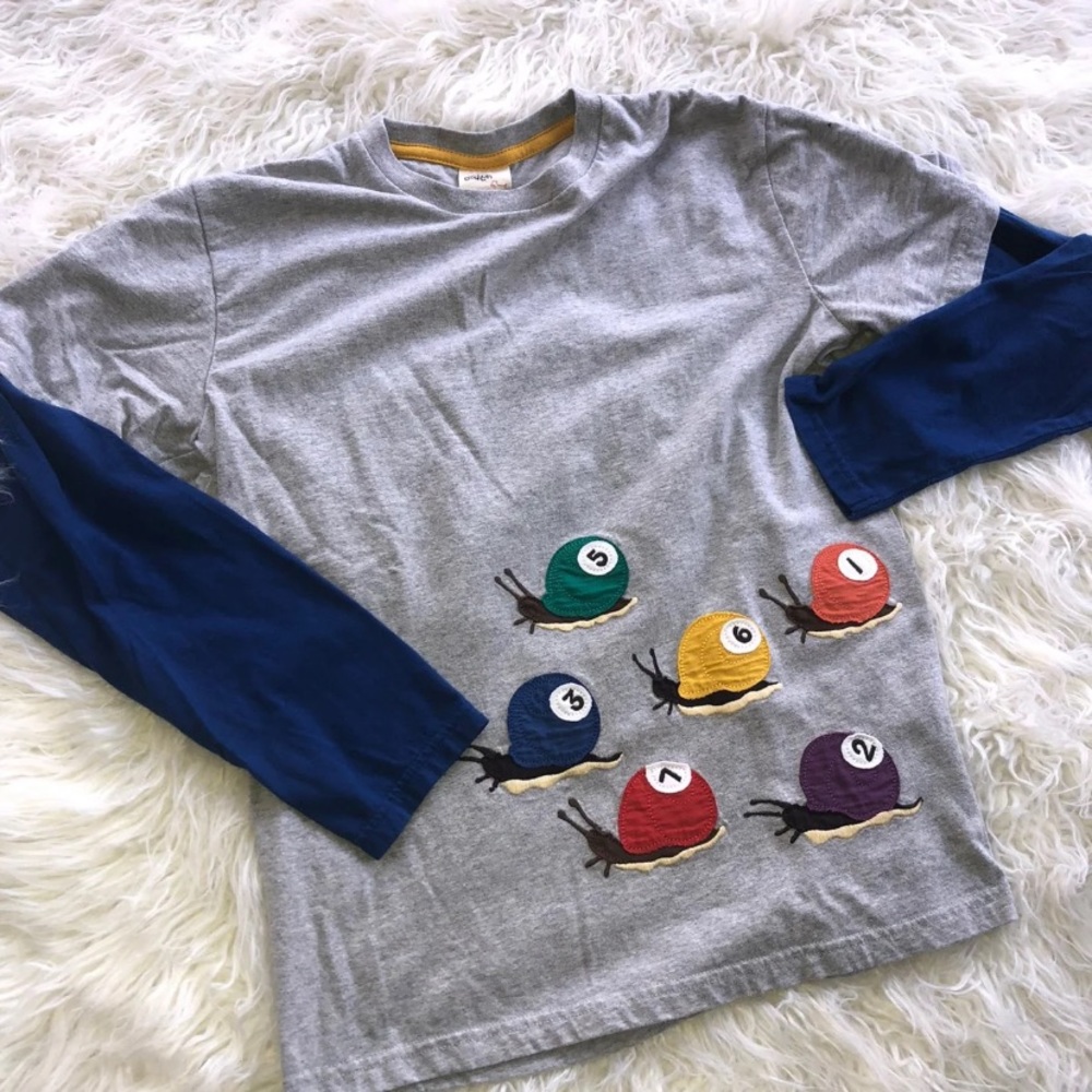 Mini boden snail shirt 11-12 yr